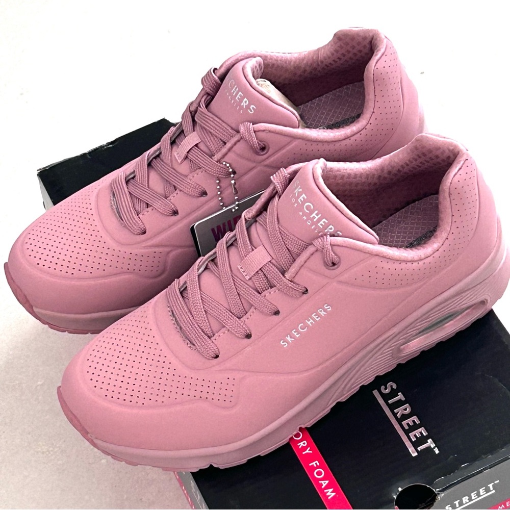 Skechers UNO stand on air dark rose sneakers - Picture 6 of 8
